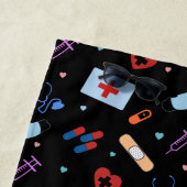 RNナース看護学生 |医師の医療パターン ビーチタオル (インサイチュ)