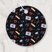 RNナース看護学生 |医師の医療パターン フェイバータグ (正面)