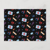 RNナース看護学生 |医師の医療パターン ポストカード (正面)