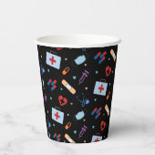 RNナース看護学生 |医師の医療パターン 紙コップ (裏面)