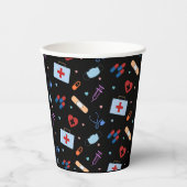 RNナース看護学生 |医師の医療パターン 紙コップ (正面)
