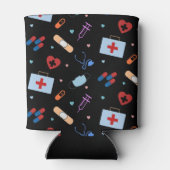 RNナース看護学生 |医師の医療パターン 缶クーラー (裏面)