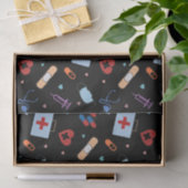 RNナース看護学生 |医師の医療パターン 薄葉紙 (ギフト)