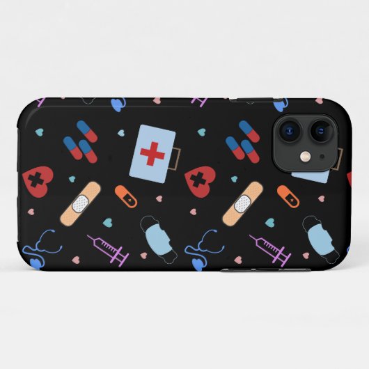 RNナース看護学生 |医師の医療パターン Case-Mate iPhoneケース (裏面(横))