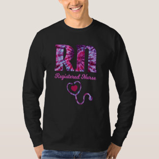 Rnナース絞り染めナースErナースCnaナースライフScr Tシャツ