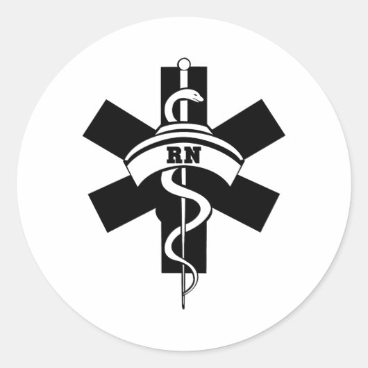 RNナース ラウンドシール (正面)