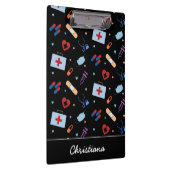 RNパーソナライズされたナース |医師の医療パターン クリップボード (右)