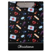 RNパーソナライズされたナース |医師の医療パターン クリップボード (正面)