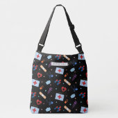 RNパーソナライズされたナース |医師の医療パターン クロスボディバッグ (正面)