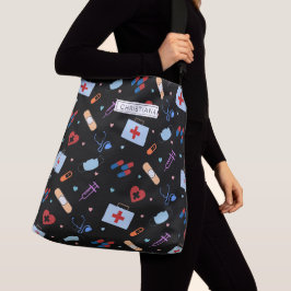 RNパーソナライズされたナース |医師の医療パターン クロスボディバッグ