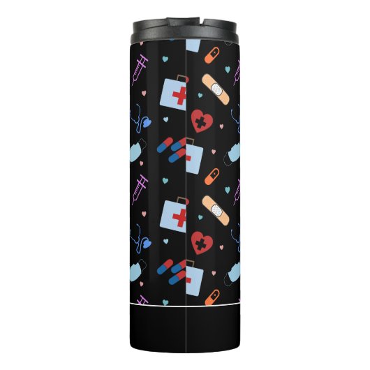 RNパーソナライズされたナース |医師の医療パターン タンブラー (裏面)