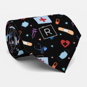 RNパーソナライズされたナース |医師の医療パターン ネクタイ (ロール)