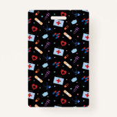 RNパーソナライズされたナース |医師の医療パターン バッジ (裏面)