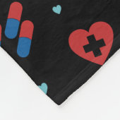 RNパーソナライズされたナース |医師の医療パターン フリースブランケット (角)