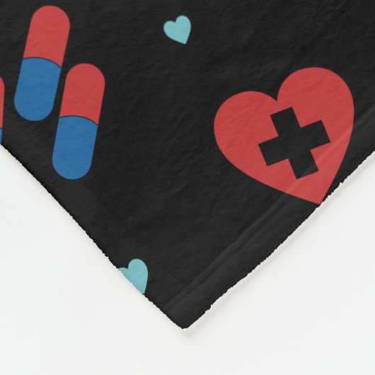 RNパーソナライズされたナース |医師の医療パターン フリースブランケット (角)