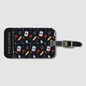 RNパーソナライズされたナース |医師の医療パターン ラゲッジタグ (正面横)