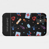 RNパーソナライズされたナース |医師の医療パターン Case-Mate iPhoneケース (裏面(横))