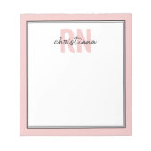 RNパーソナライズされた登エレガント録ナース ノートパッド (正面)