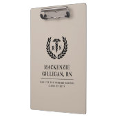 RNパーソナライズされた看護学校卒業エレガント クリップボード (左)