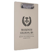 RNパーソナライズされた看護学校卒業エレガント クリップボード (右)