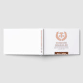 RNパーソナライズされた看護学校卒業エレガント ゲストブック (全面)