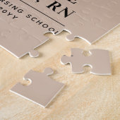 RNパーソナライズされた看護学校卒業エレガント ジグソーパズル (側面)