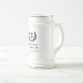 RNパーソナライズされた看護学校卒業エレガント ビールジョッキ (正面右)