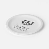 RNパーソナライズされた看護学校卒業エレガント ペーパープレート (アングル)