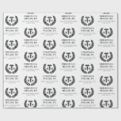 RNパーソナライズされた看護学校卒業エレガント ラッピングペーパー (フラット)