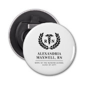 RNパーソナライズされた看護学校卒業エレガント 栓抜き (正面)