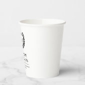 RNパーソナライズされた看護学校卒業エレガント 紙コップ (左)