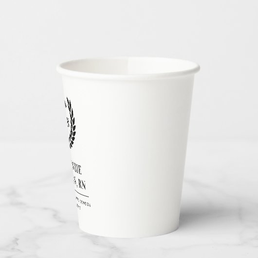 RNパーソナライズされた看護学校卒業エレガント 紙コップ (左)