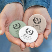 RNパーソナライズされた看護学校卒業エレガント 缶バッジ