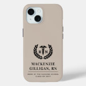 RNパーソナライズされた看護学校卒業エレガント Case-Mate iPhoneケース (裏面)