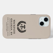 RNパーソナライズされた看護学校卒業エレガント Case-Mate iPhoneケース (裏面 (横))