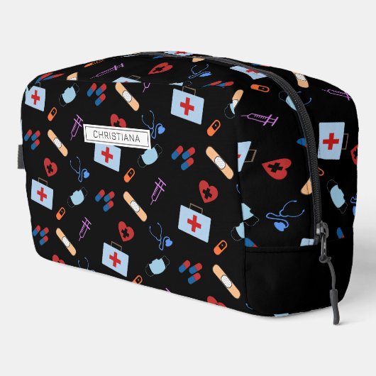 RNパーソナライズされた Nursing Med School Student Pattern ドップキット (右コーナー)