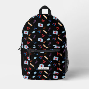 RNパーソナライズされた Nursing Med School Student Pattern プリントバックパック