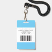 RNモダンナース バッジ (裏面（ネックストラップ付）)