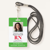 RNモダンナース バッジ (正面ランヤード)