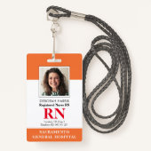 RNモダンナース バッジ (正面ランヤード)