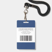 RNモダンナース バッジ (裏面（ネックストラップ付）)