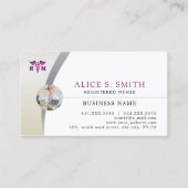 RNロゴと写真の登録ナース 名刺 (正面)