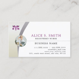 RNロゴと写真の登録ナース 名刺