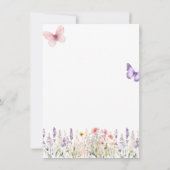 RNワイルドフラワー卒業ピンニング招待状 招待状 (裏面)
