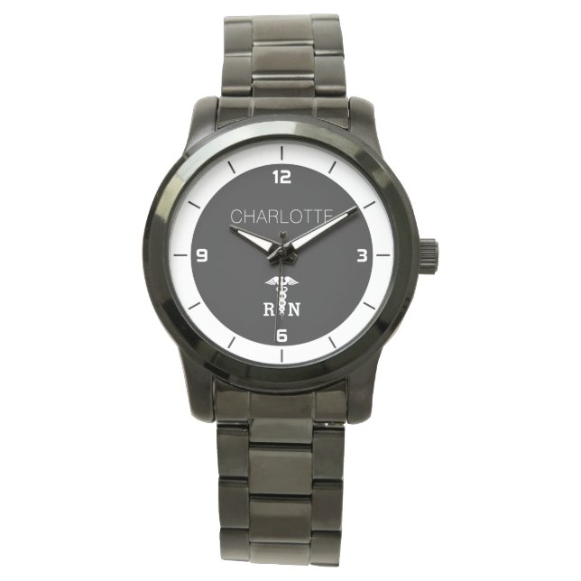 RN医療パーソナライズされたシンボルナース卒業 腕時計 (正面)