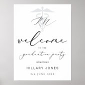 RN卒業モダンパーティー書道へようこそ ポスター (正面)