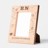 RN卒業 レーザー彫刻フレーム (左)