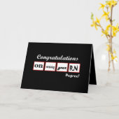 RN度 – 名前をカスタムするおめでとう –  カード (黄色い花)