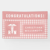 RN登パーソナライズされた録ナース卒業パーティー 横断幕 (横)