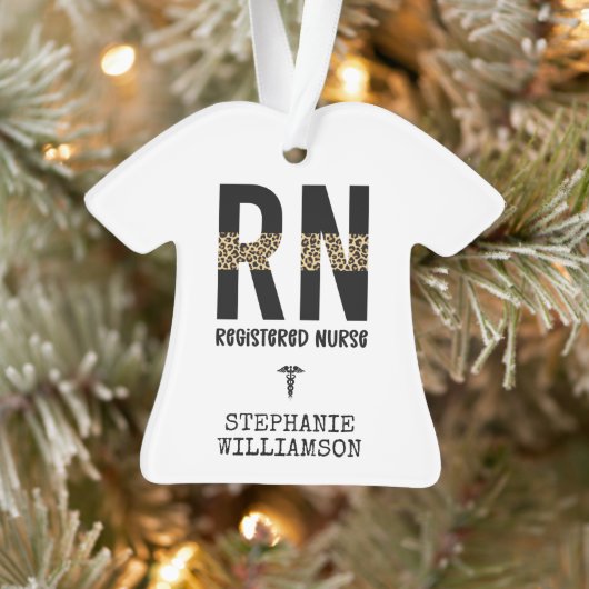 RN登パーソナライズされた録ナース卒業祝い オーナメント (ツリー)